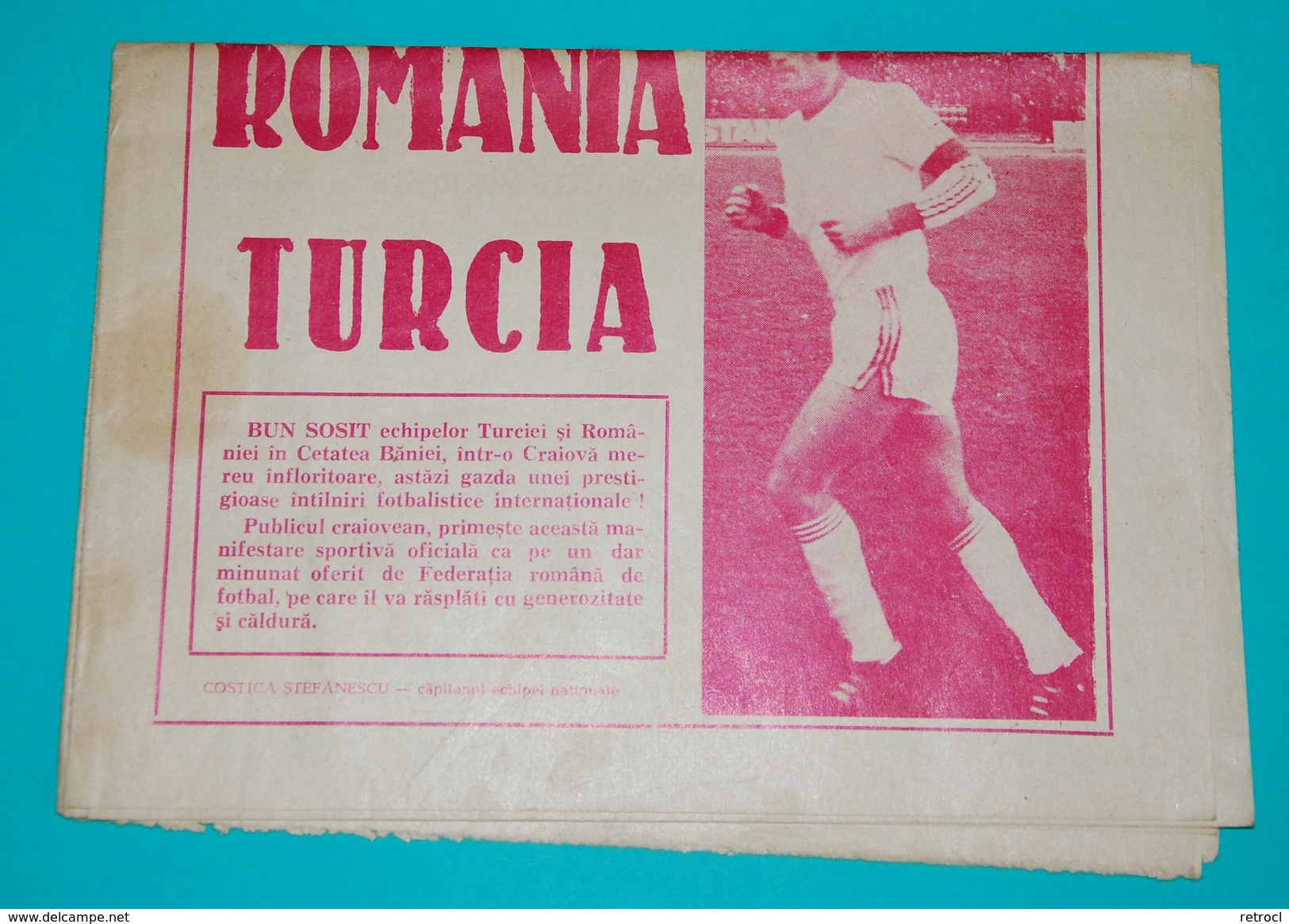 Programme Football 1985  Romania Vs. Turkey - Preliminaries MEXICO 1986 - Livres
