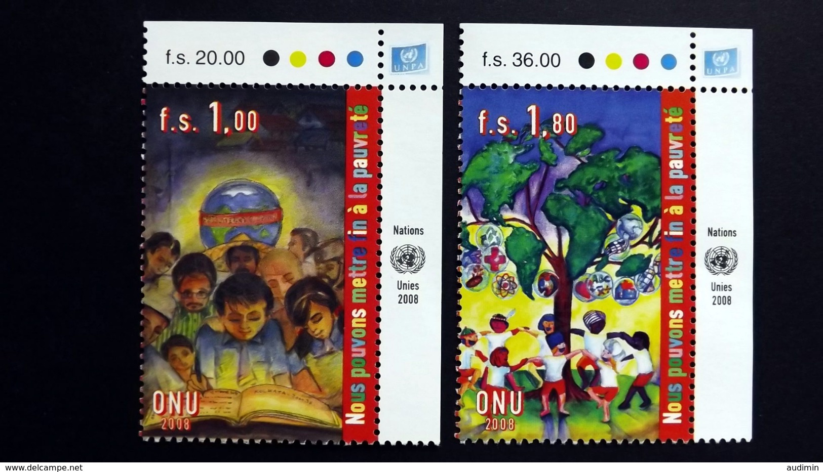 UNO-Genf 605/6 **/mnh, Internationaler Tag Zur Beseitigung Der Armut - Neufs