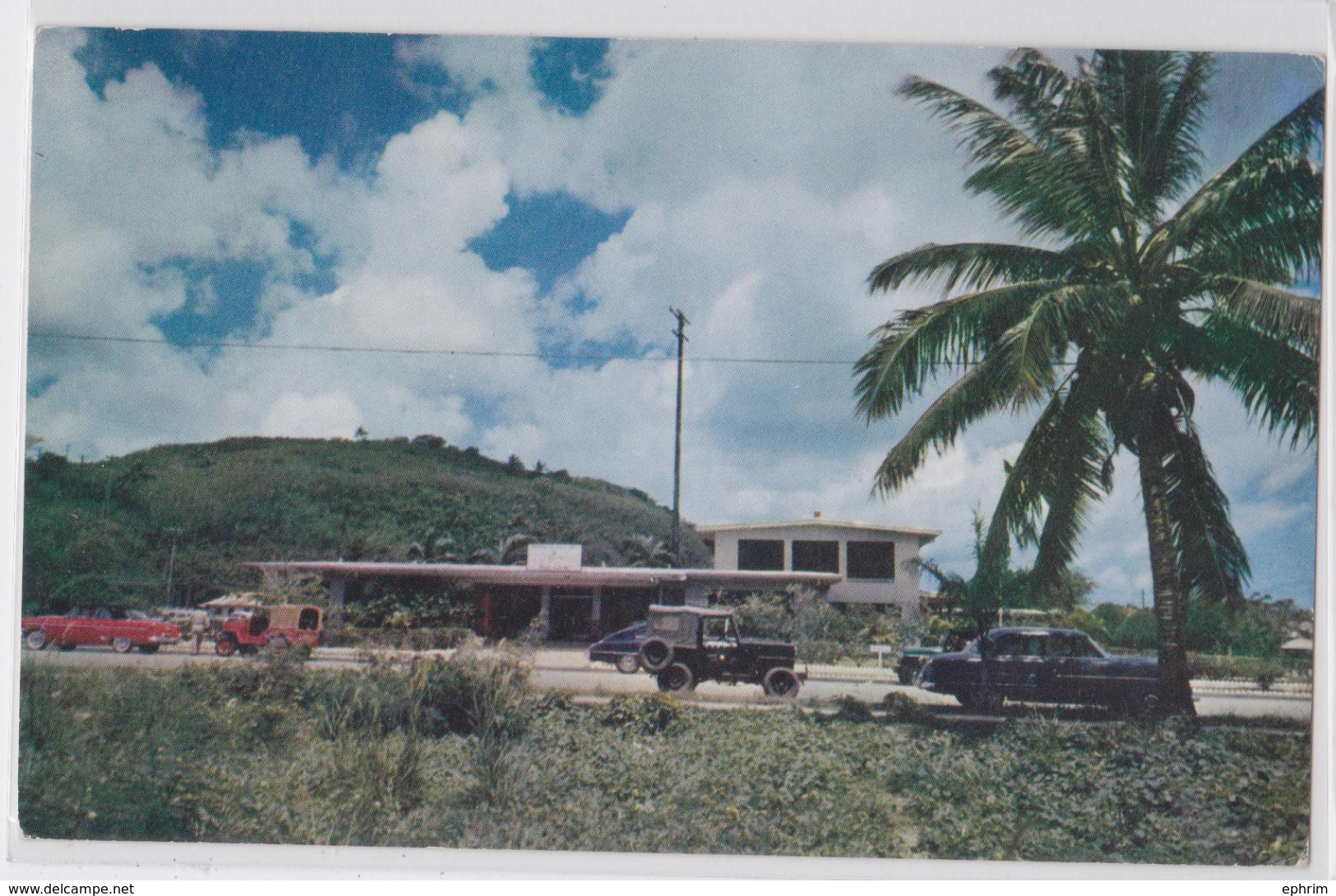 GUAM ISLAND - Police Building In Agana - Jeep Car - Guam