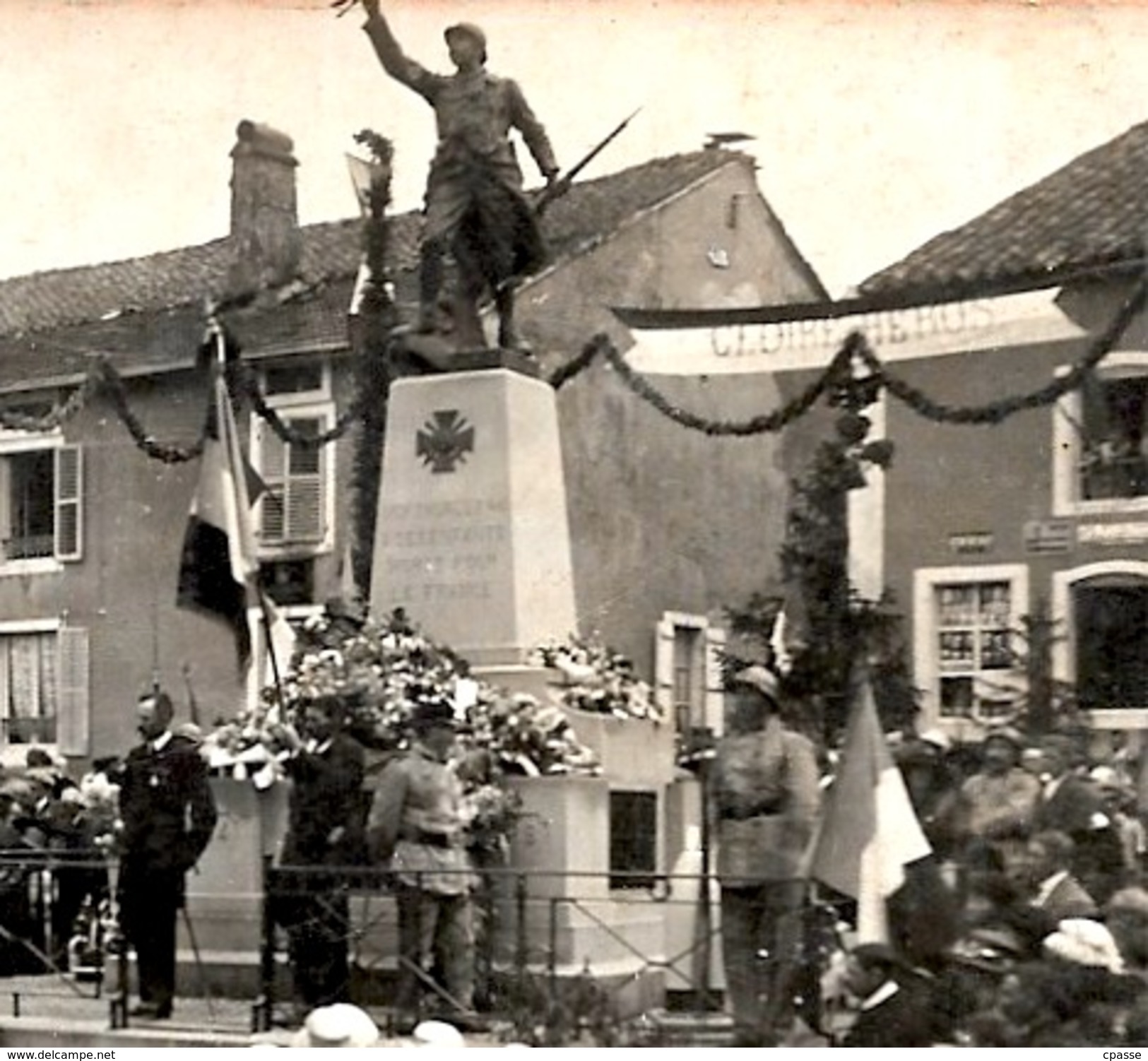 CPA CARTE-PHOTO 88 MONTHUREUX-sur-SAÔNE Vosges * 1922 Cérémonie Monument Aux Morts Ou Inauguration - Monthureux Sur Saone