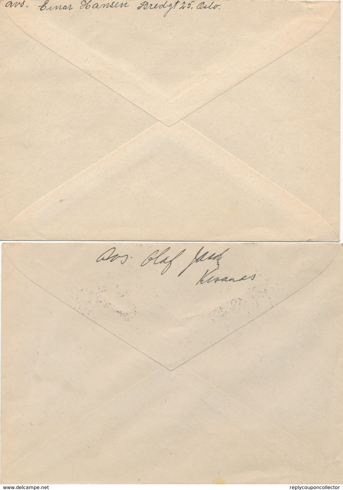 NORGE / NORWEGEN - 8 Belege aus 1941-1943 -  big letter, dispatch = 7,70 EURO (registered mail)