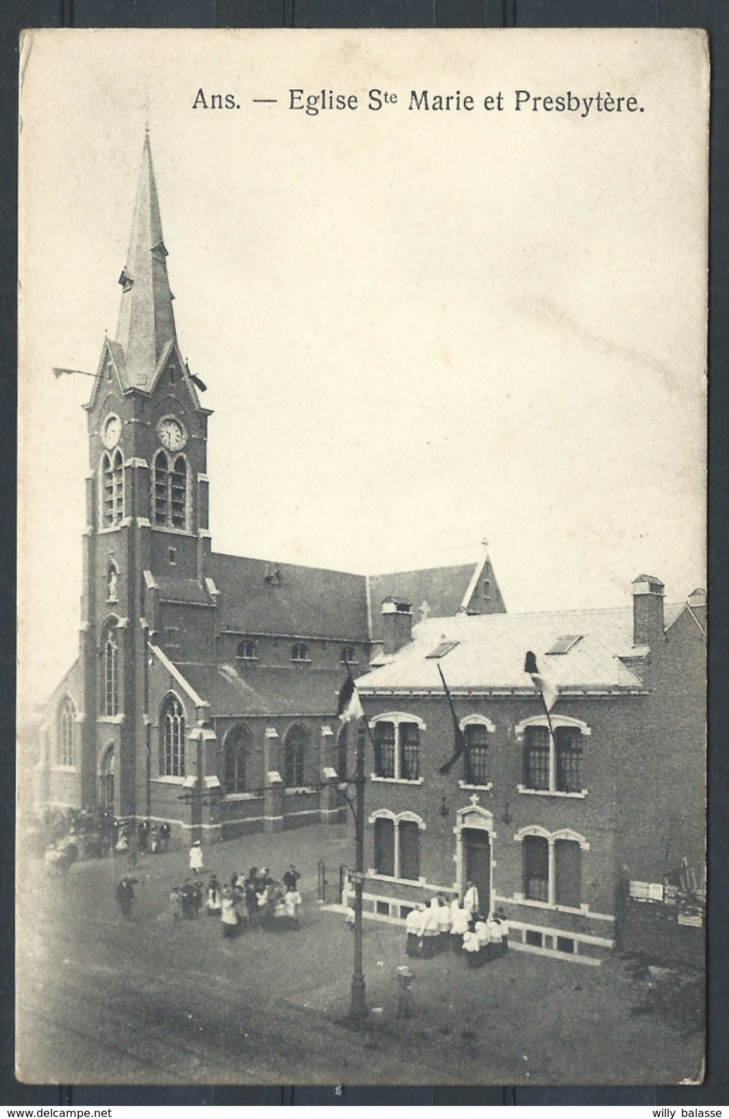 +++ CPA - ANS - Eglise Ste Marie Et Presbytère   // - Ans