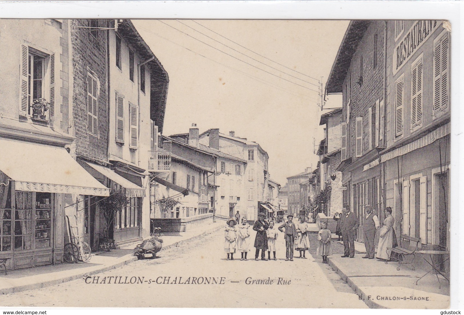 Ain - Chatiloon-s-Chalaronne - Grande Rue - Châtillon-sur-Chalaronne