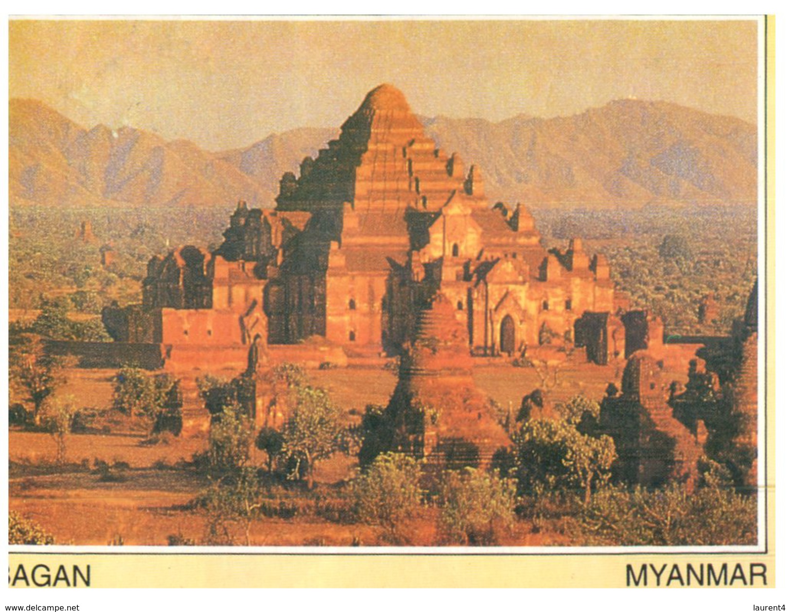 (209 PF) Myanmar - Bagan - With Stamp At Back Of Postcard - Myanmar (Birma)