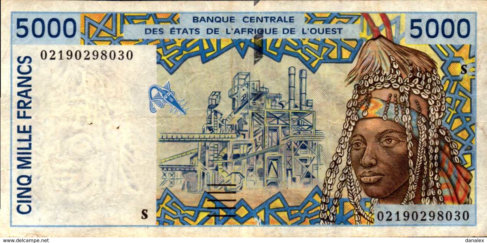 GUINEE-BISSAU 5000 FRANCS De 2002 Pick 913g   XF/SUP - Guinea-Bissau