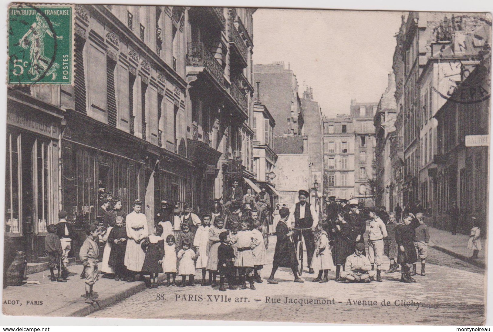 Paris : 17 Em : Rue Jacquemont , Avenue De  Clichy - Arrondissement: 17