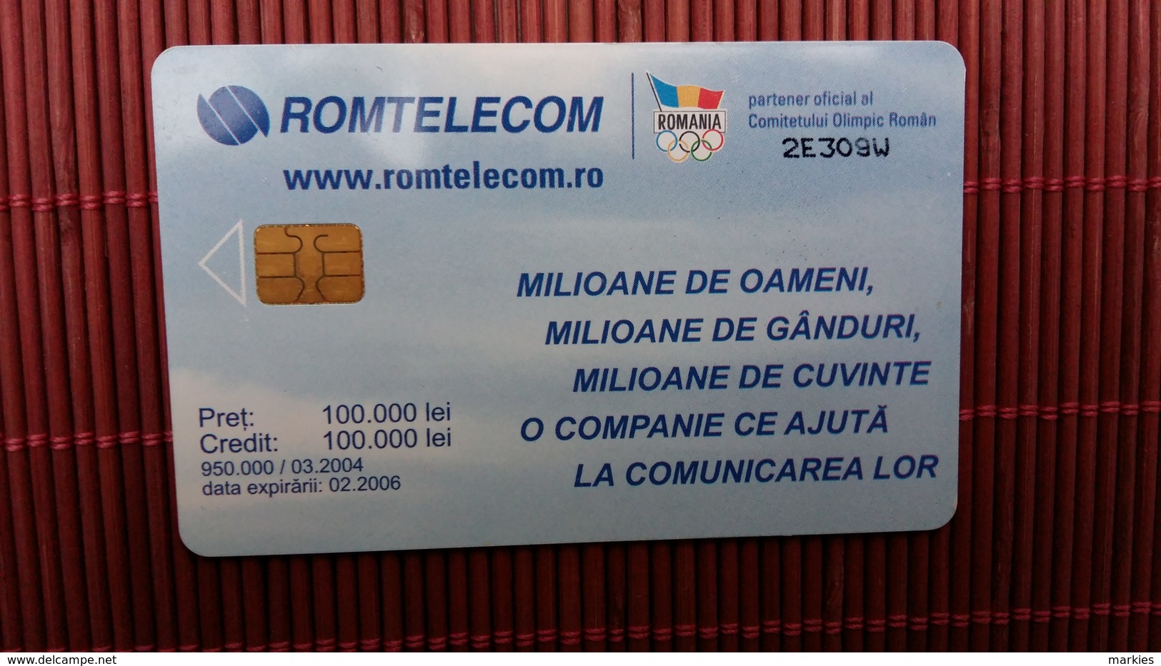 Romania Phonecard Olympic Games - Romania