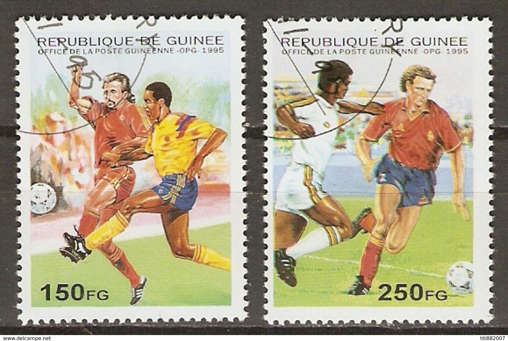 GUINEE    -   1995 .   FOOTBALL   -   Oblitérés - Usati