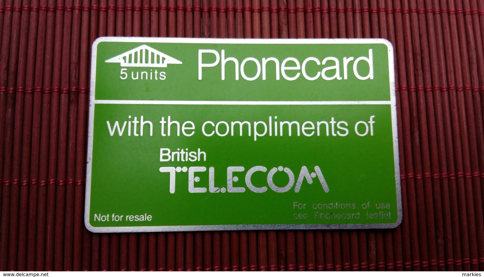 Phonecard UK With Compliments 603 B Used Rare - BT Private Issues