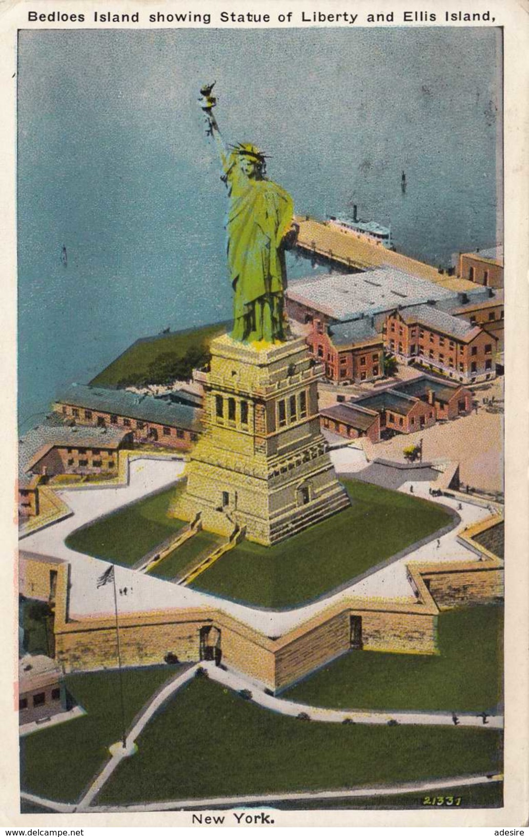 NEW YORK - Statue Of Liberty, Gel.1927, 3 Cent Marke, Gel.nach Wien - Long Island