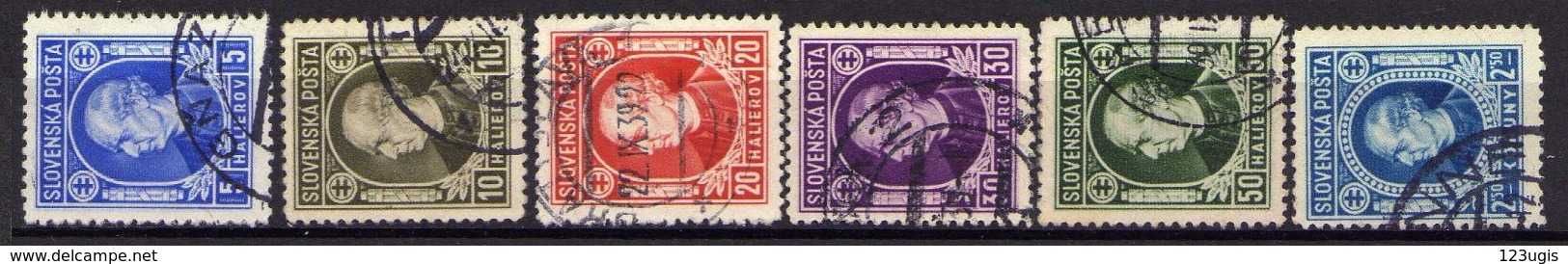 Slowakei / Slovaki, 1939, Mi 35-39; 41 X A, Gestempelt [181216IV] - Nuovi