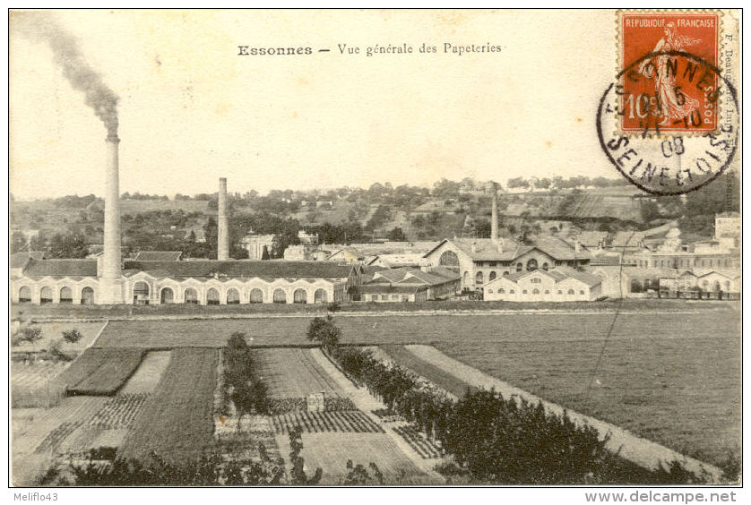 91/CPA - Essonnes - Vue Générale Des Papeteries - Essonnes