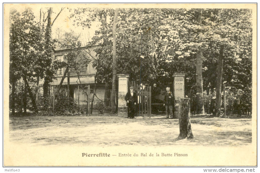 93/CPA A - Pierrefitte - Entrée Du Bal De La Butte Pinson - Pierrefitte Sur Seine