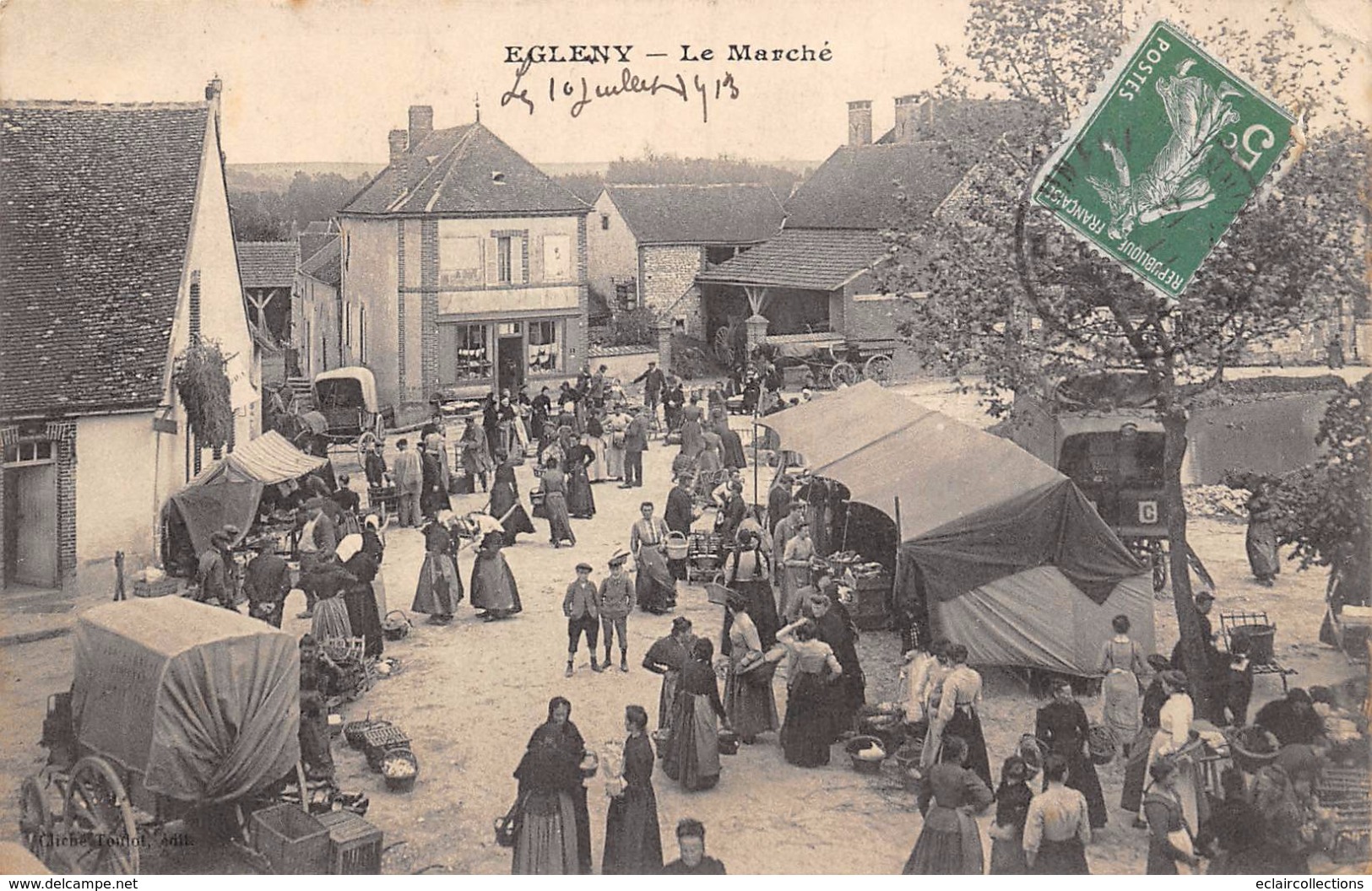 Egleny      89        Le Marché     (voir Scan) - Altri & Non Classificati