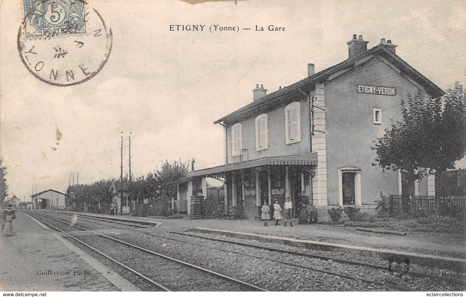 Etigny      89        La Gare.     (voir Scan) - Sonstige & Ohne Zuordnung