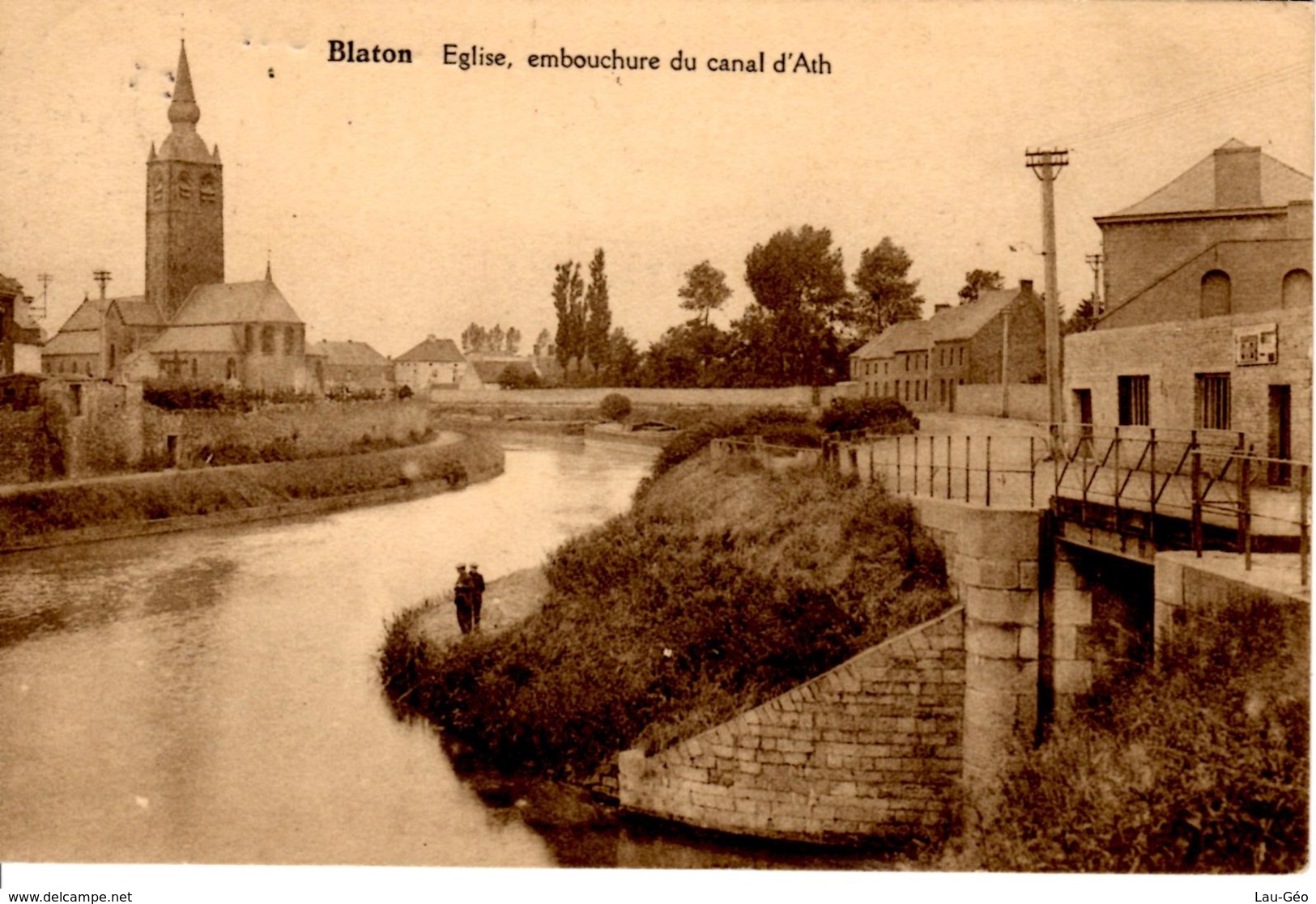 Blaton (Bernissart). Eglise, Embouchure Du Canal D'Ath - Bernissart