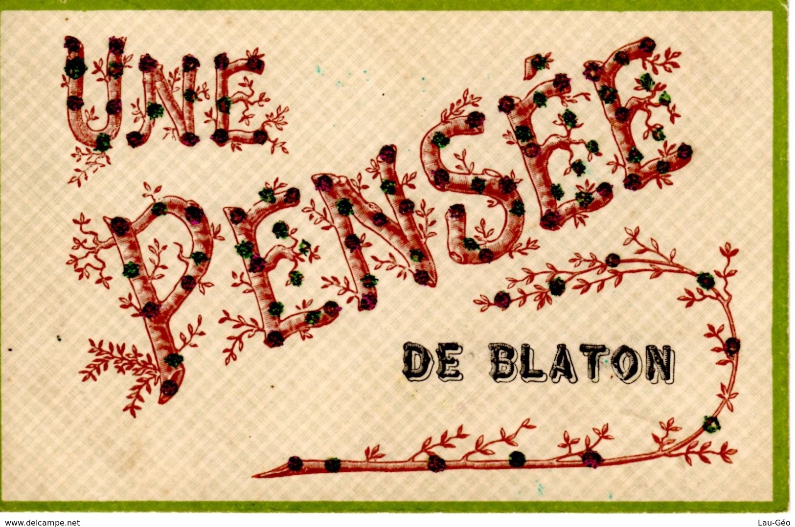 Blaton. Une Pensée - Bernissart