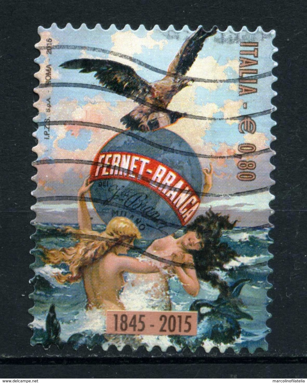 ITALIA - REPUBBLICA - Year 2015 - Fernet Branca - Usato -used. - 2011-20: Usati