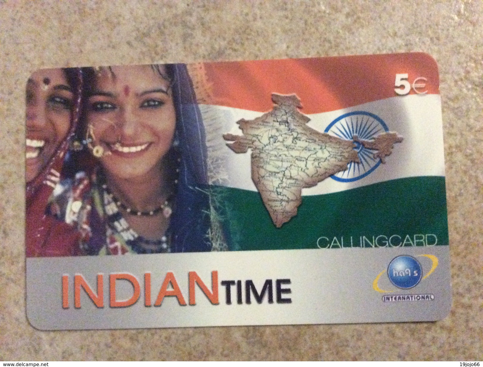 Nice  Prepaid Card  5  Euro  - Indian Time - Indian Woman  Fine Used Condition - Other - Europe