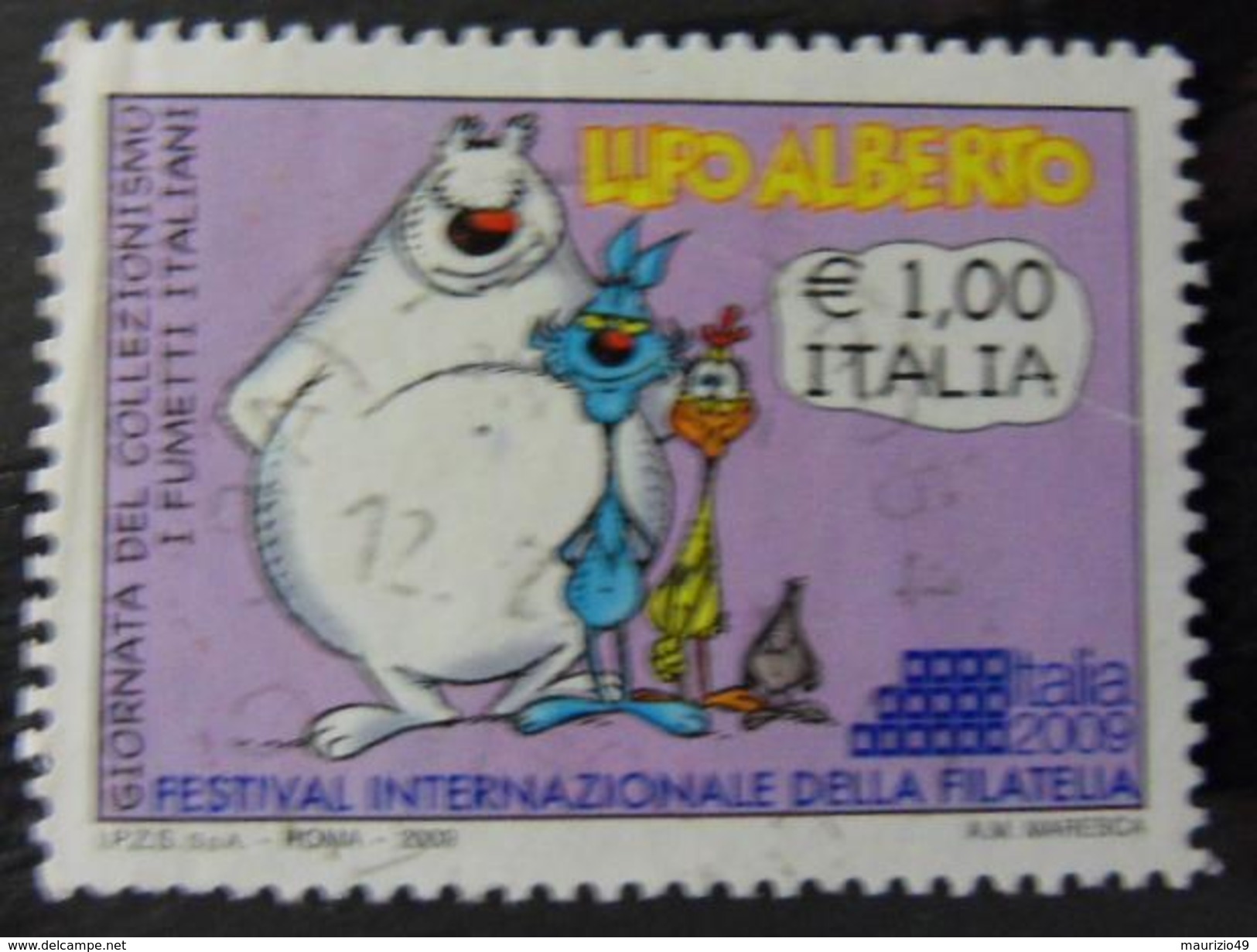 2009 Nr 3133 Italia 2009 - Giornata Del Collezionismo - Lupo Alberto 1,00 &euro; - - 2001-10: Usati