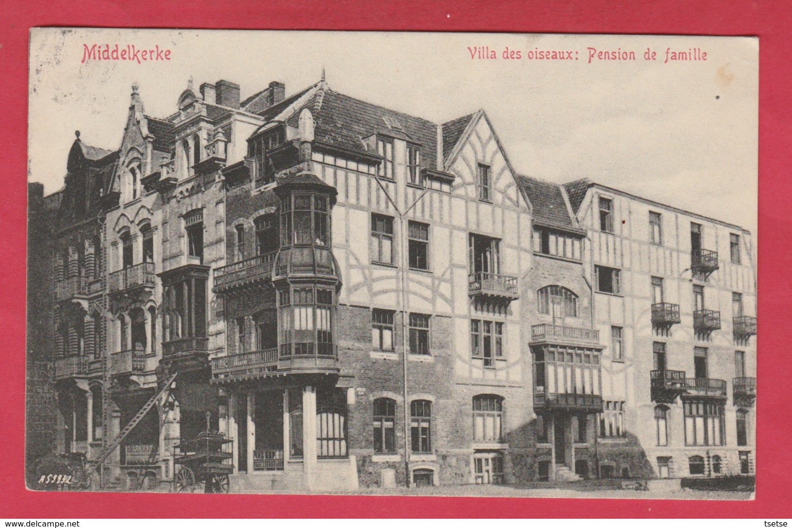 Middelkeke - Villa Des Oiseaux: Pension De Famille  - 1912 ( Verso Zien ) - Middelkerke