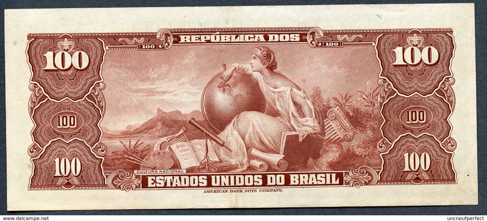 Pick 153c * 100 Cruzeiros  1958 * AUNC * Série 585 N° 083873 Date RARE !!! - Brasil