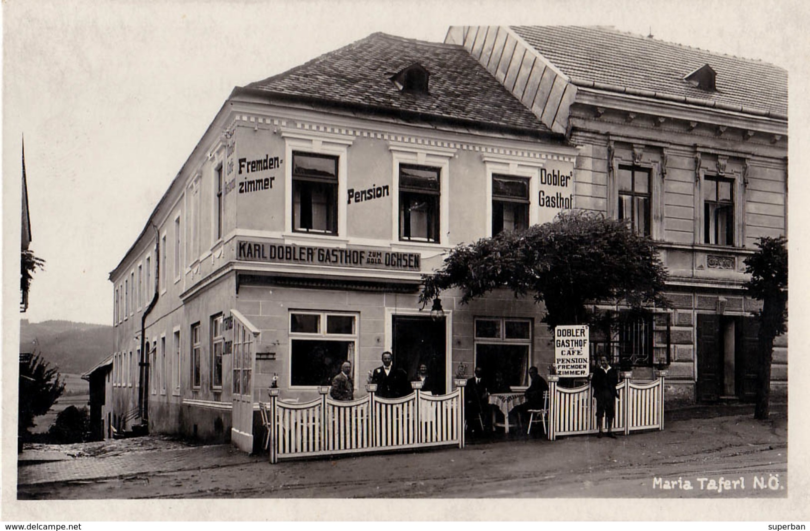 MARIA TAFERL : KARL DOBLER' S GASTHOF ZUM GOLDENEN OCHSEN - CAFÉ / PENSION - ANNÉE / YEAR : 1929 (v-325) - Melk