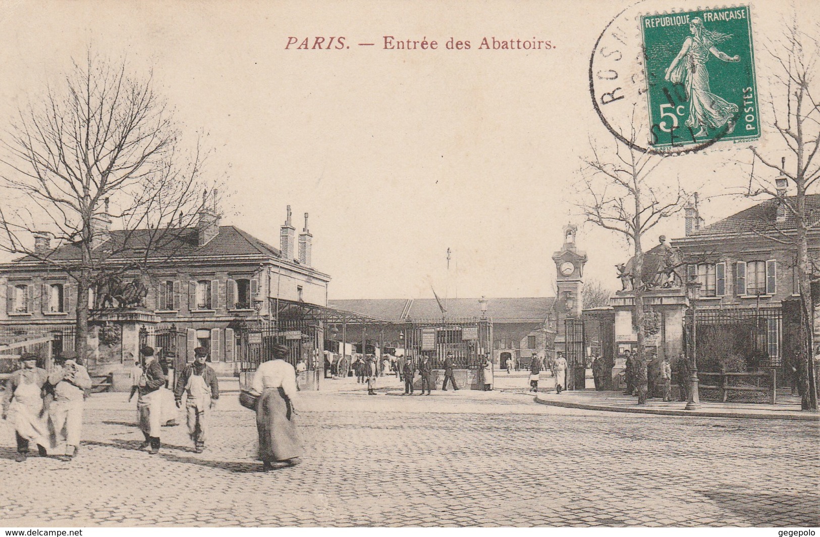 PARIS - Entrée Des  Abattoirs - District 19