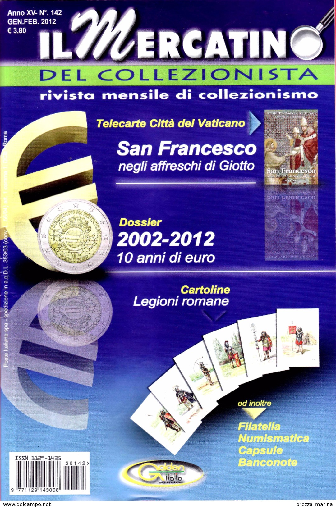 ITALIA - Rivista "Il Mercatino Del Collezionista" - Golden - 2012 - N. 142 - Books & CDs