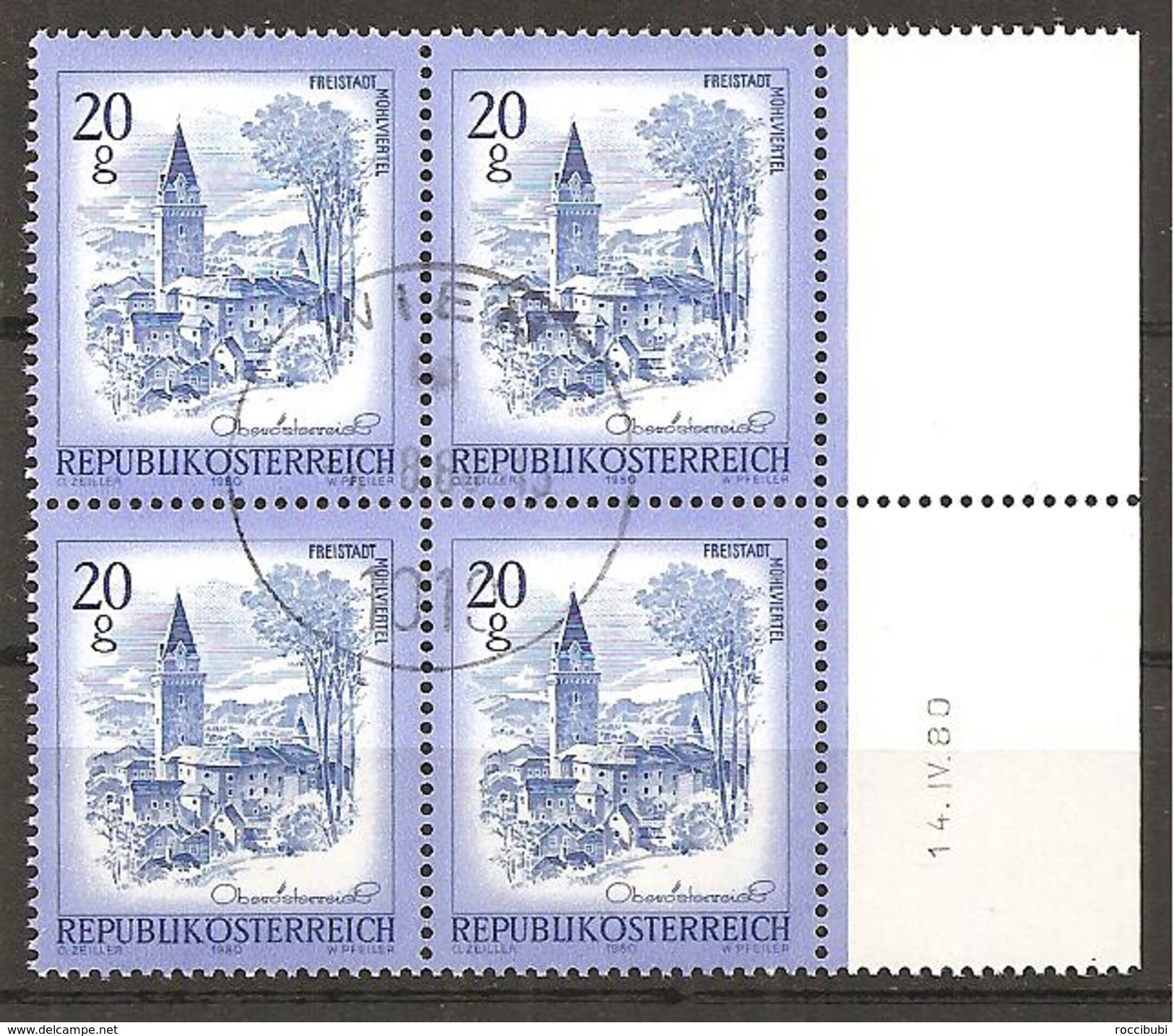 Österreich 1980 // Mi. 1649 O 4er - Gebraucht