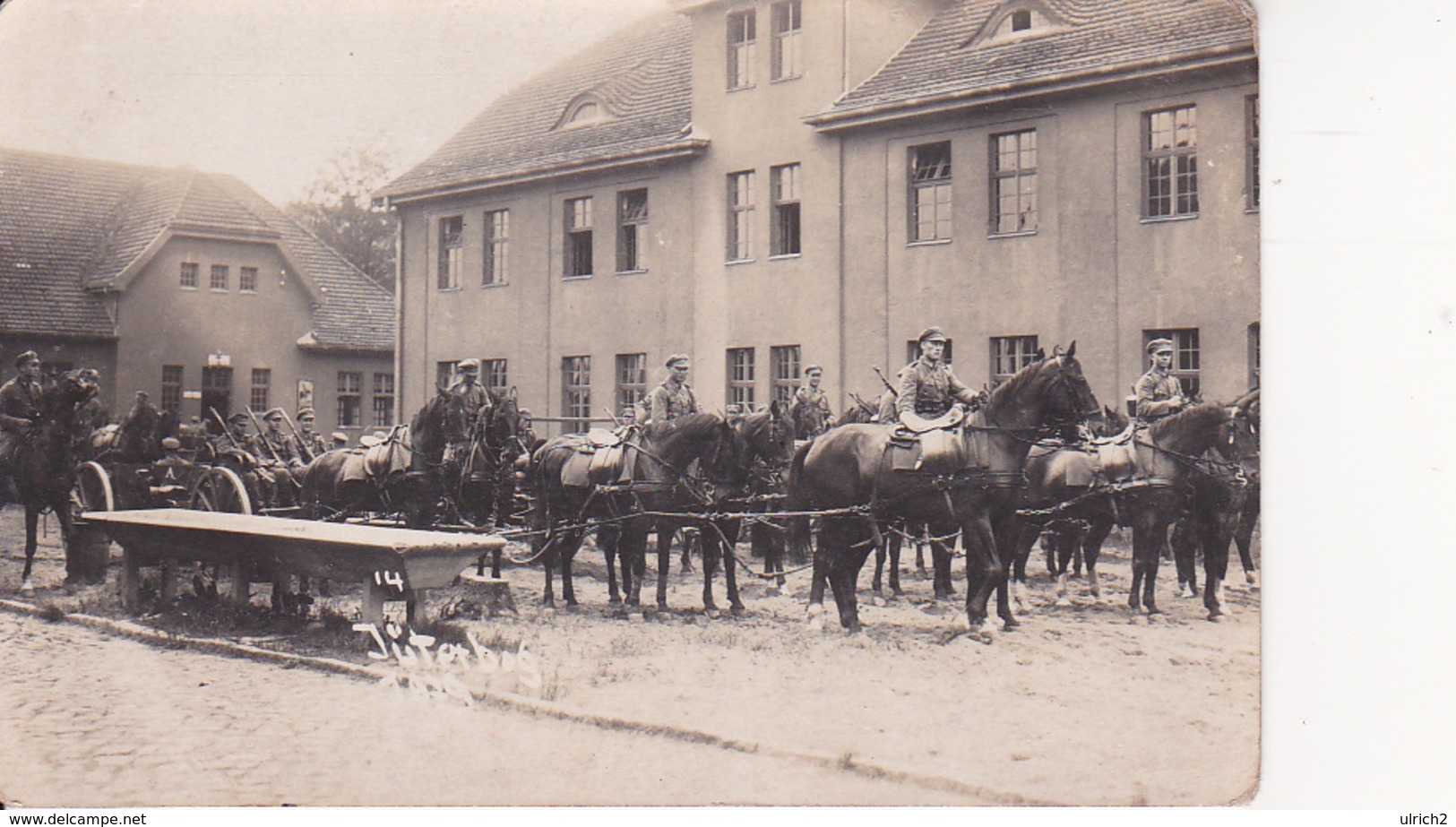 AK Foto Deutsche Armee - Artillerie-Gespann - Nach Dem Übung - 3 AR 4 - Ca. 1910 (26156) - Guerra 1914-18