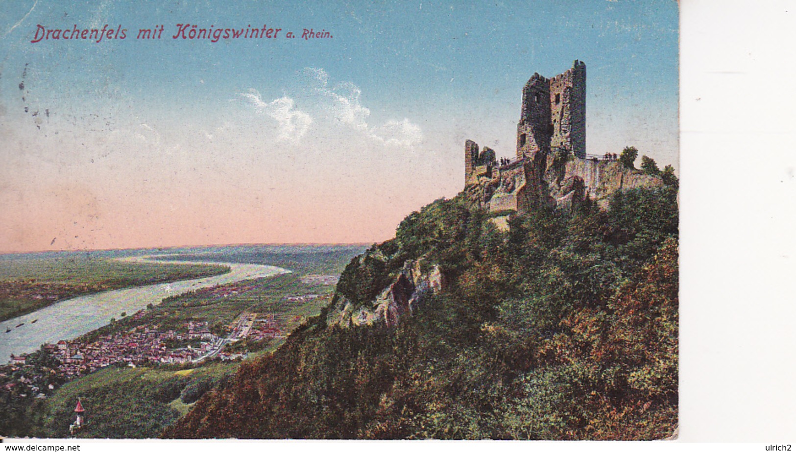 AK Drachenfels Mit Königswinter A. Rhein - 1914 (26158) - Koenigswinter