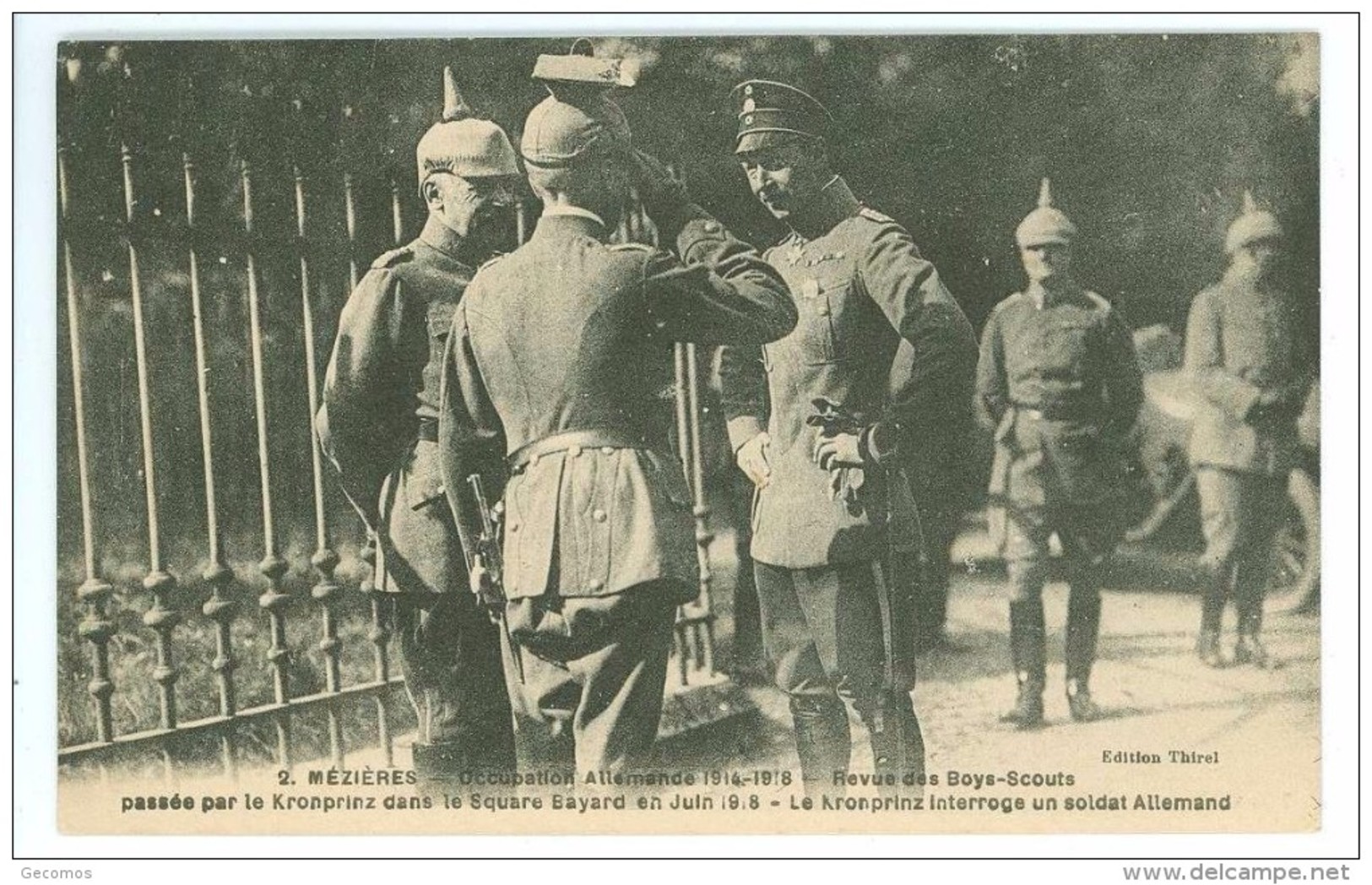 08 - MEZIERES - Occupation Allemande 1914-1918 -  Revue Des Boys Scouts  Passée Par Le Kronprinz... - War 1914-18