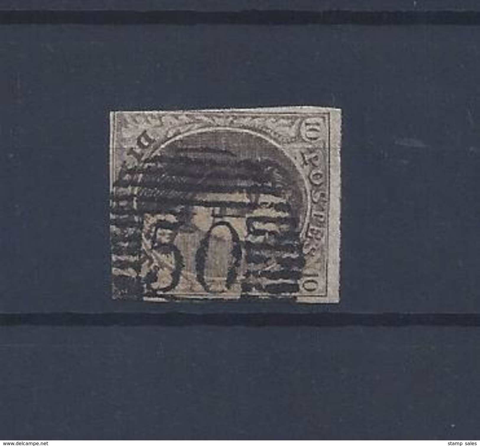 N°6 (ntz) GESTEMPELD P50 Gosselies COB &euro; 10,00 + COBA &euro; 3,00 - Postmarks - Lines: Perceptions