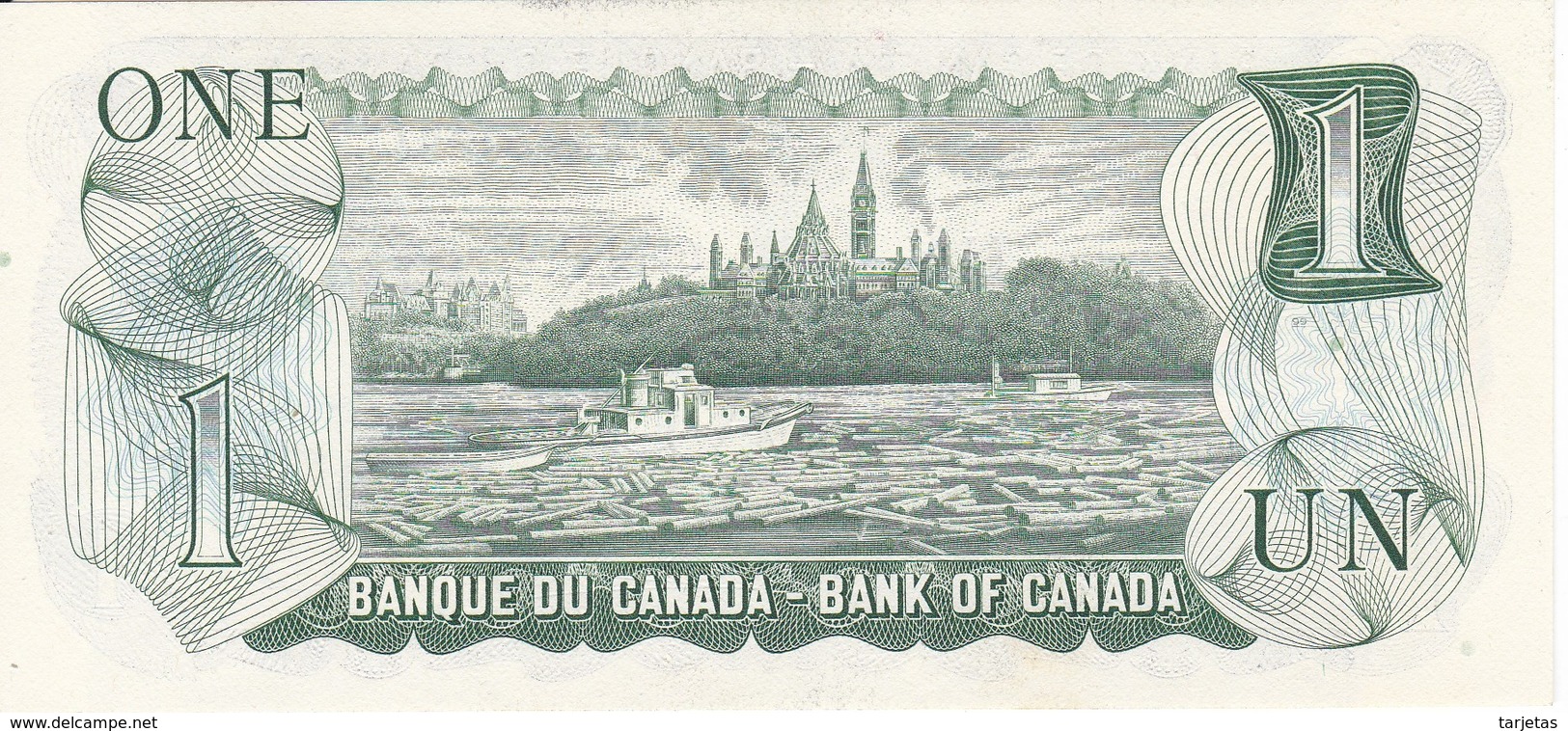 BILLETE DE CANADA DE 1 DOLLAR DEL AÑO 1973  (BANKNOTE) SIN CIRCULAR-UNCIRCULATED - Canada