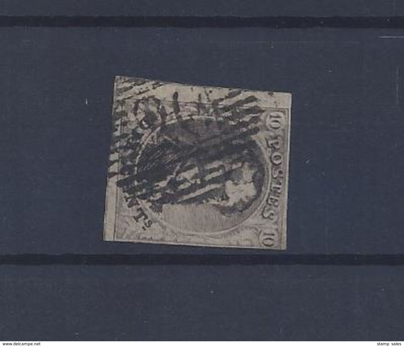 N°6 (ntz) GESTEMPELD P26 Chatelineau COB &euro; 10,00 + COBA &euro; 3,00 - Postmarks - Lines: Perceptions