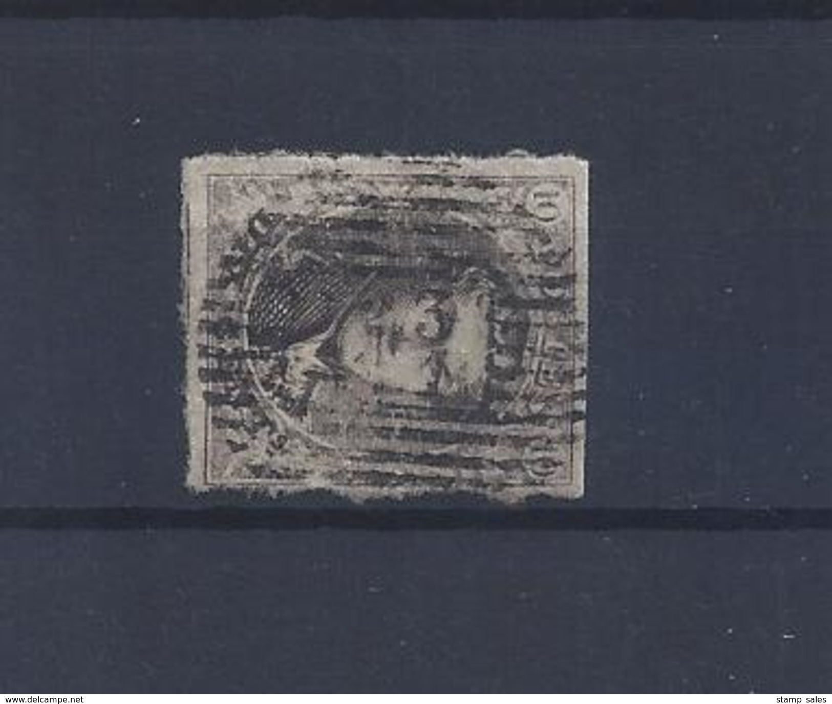 N°6 (ntz) GESTEMPELD P123 A.1 Verviers (A.) COB &euro; 10,00 + COBA &euro; 8,00 - Postmarks - Lines: Perceptions