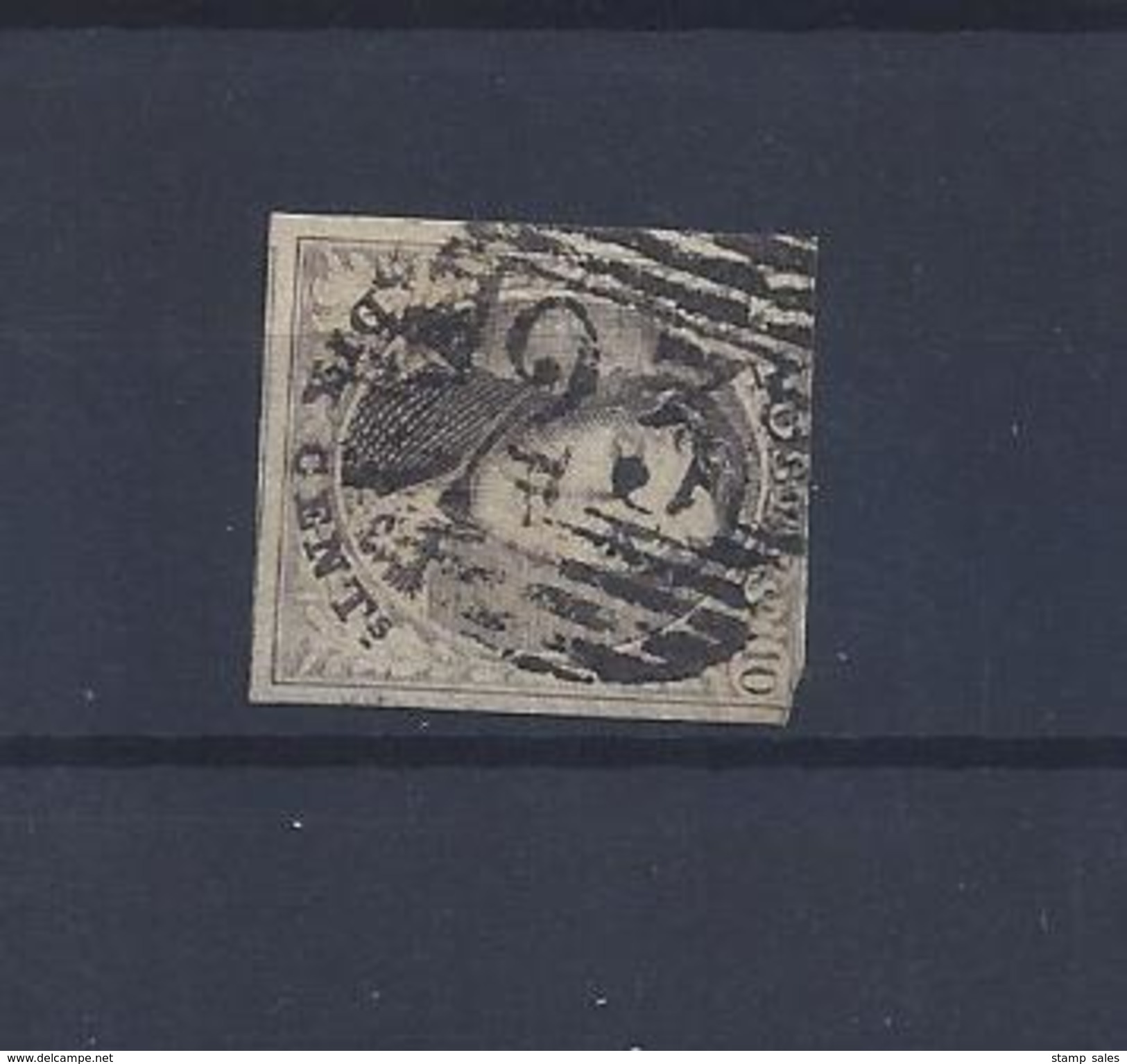 N°6A (ntz) GESTEMPELD P23 Bruges COB &euro; 9,00 + COBA &euro; 2,00 - Postmarks - Lines: Perceptions