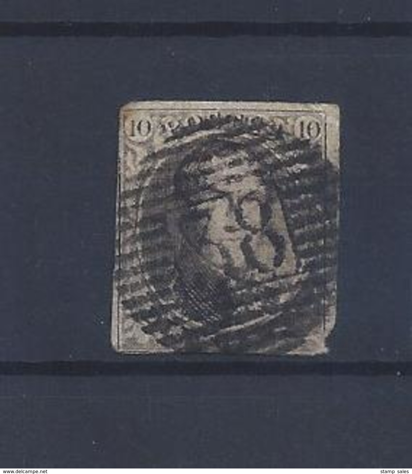 N°6A (ntz) GESTEMPELD P38 Engien COB &euro; 9,00 + COBA &euro; 10,00 - Postmarks - Lines: Perceptions