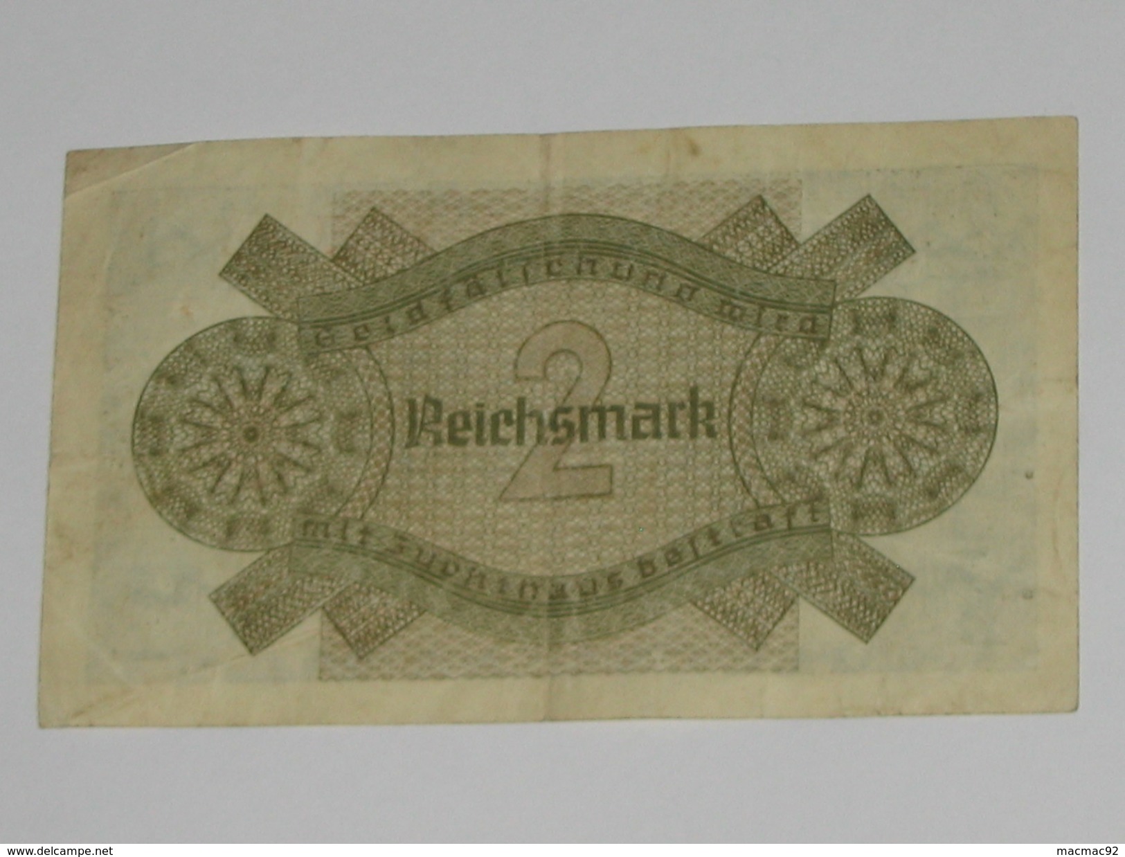 2 Reichsmark  - Germany - Allemagne  **** EN ACHAT IMMEDIAT **** - Altri & Non Classificati