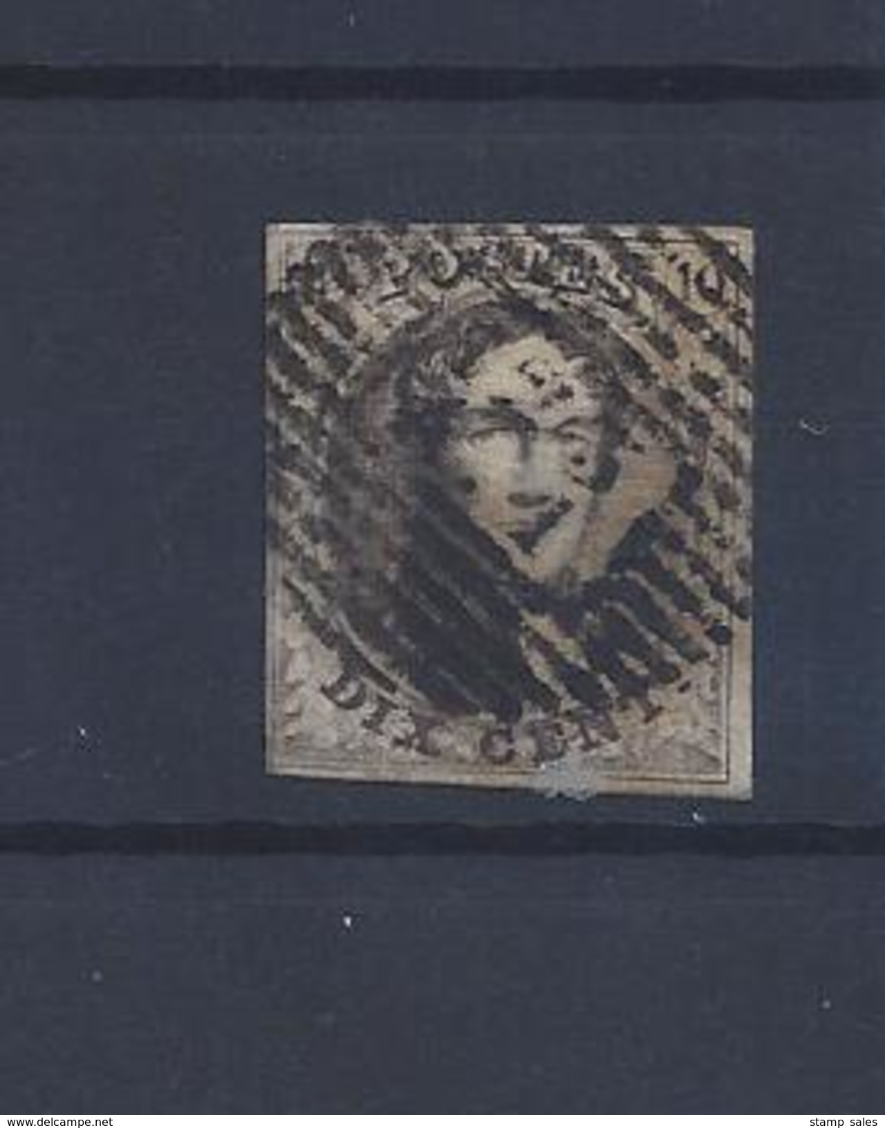 N°6A (ntz) GESTEMPELD P123 A.1 Verviers (A) COB &euro; 9,00 + COBA &euro; 8,00 - Postmarks - Lines: Perceptions