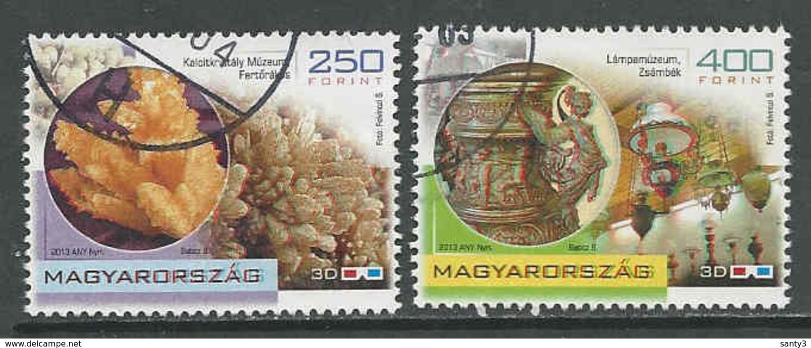 Hongarije Yv 4533-34 Jaar 2013, Reeks,  Gestempeld, Zie Scan - Oblitérés