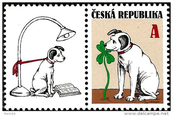 Czech Republic - 2014 - Good Luck Charm - Mint Stamp With Personalized Coupon - Ongebruikt