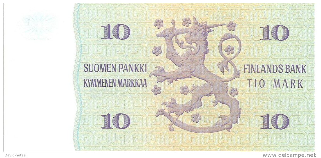 Finland - Pick 112 - 10 Markka 1980 - Unc - Finlandia