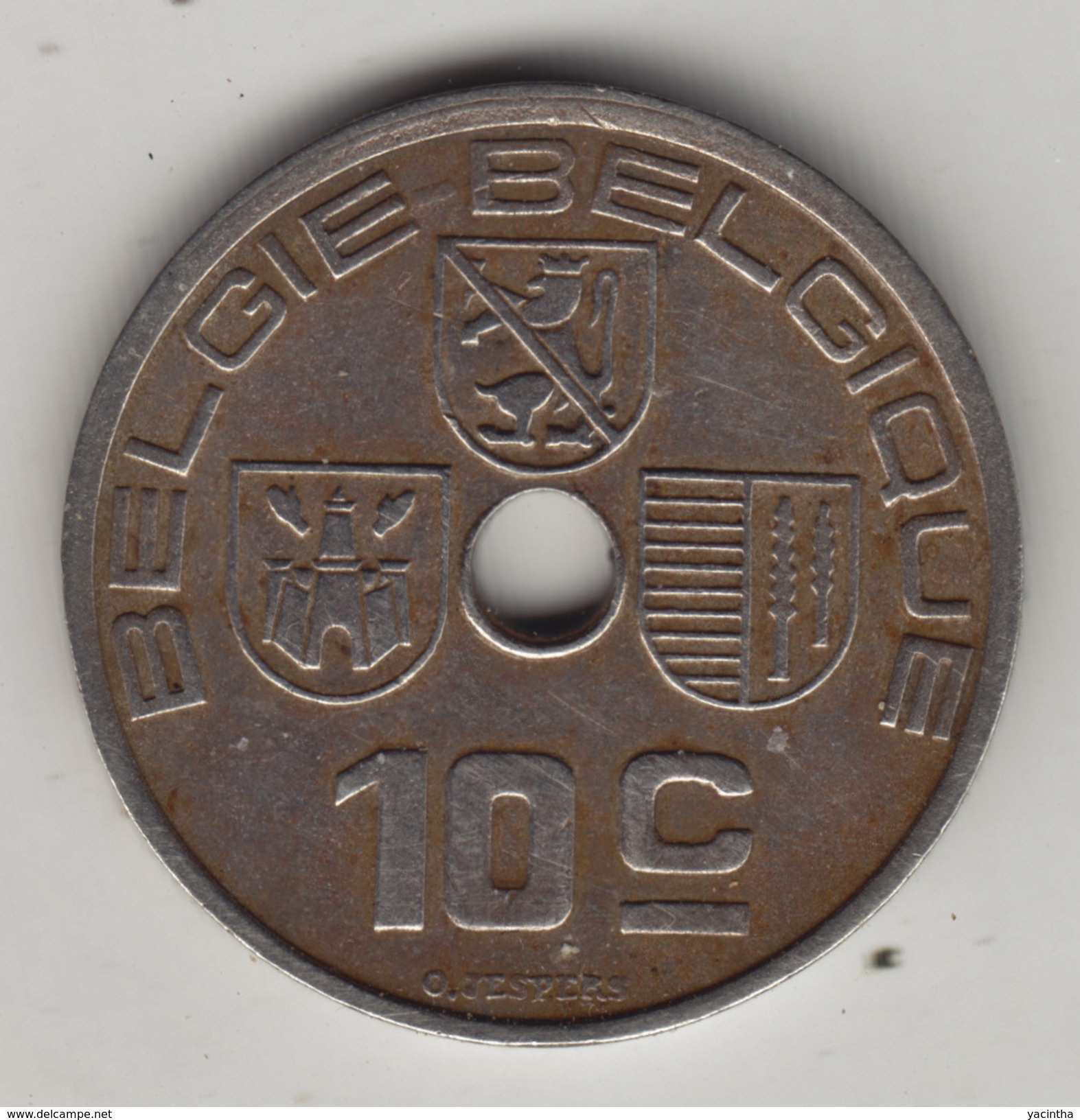 @Y@    Belgie 10 Cent 1939    (4306 + 4307) Variant - 10 Cent