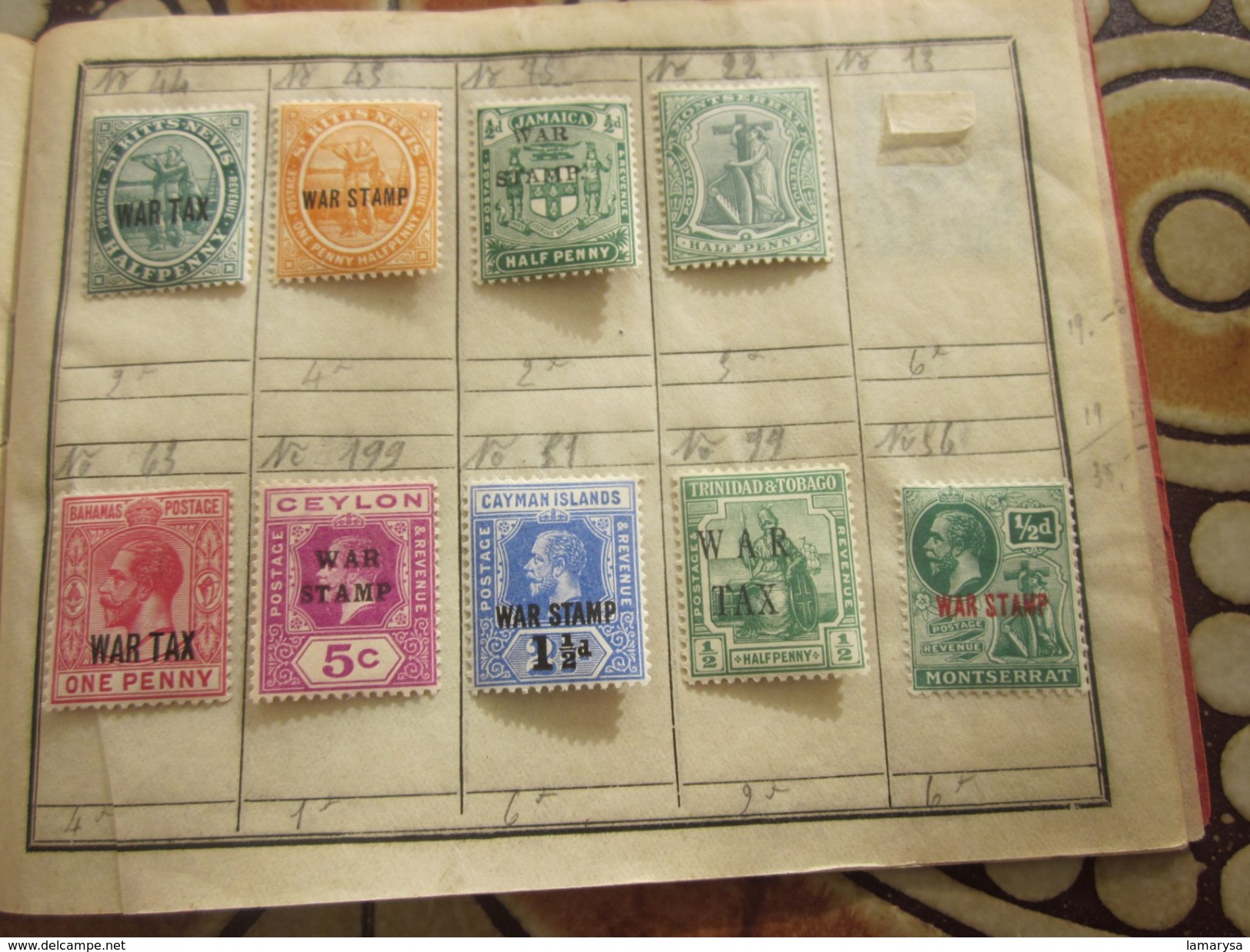 Timbres Europe Grande-Bretagne(ex-colonie  & Protectorat ) Ceylan-Jamaïque-Bahamas-Montserrat-St Ritts-Nevis - Ceilán (...-1947)