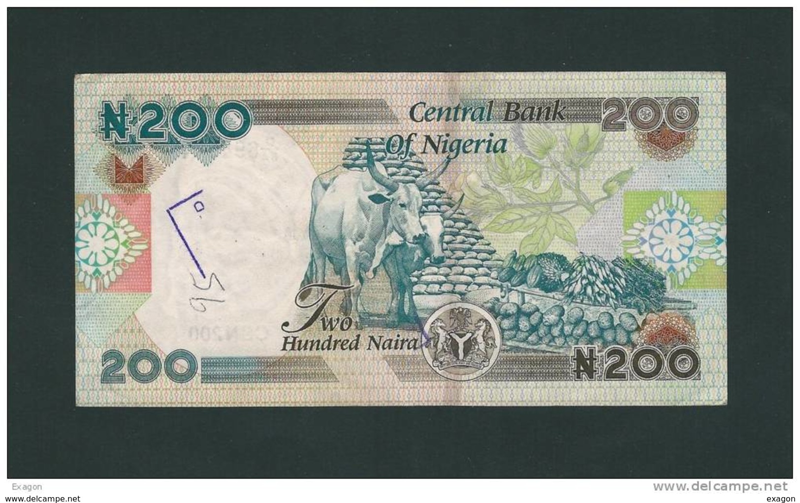 Banconota Da  200  NAIRA  NIGERIA  -  Anno 2000. - Nigeria