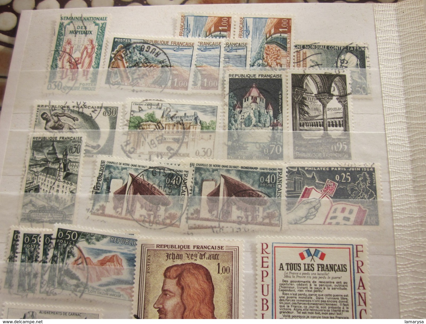 Timbres en multiples avec de très Bonnes cotes (importante) Europe  France Collections faire défiler les scanns Voir