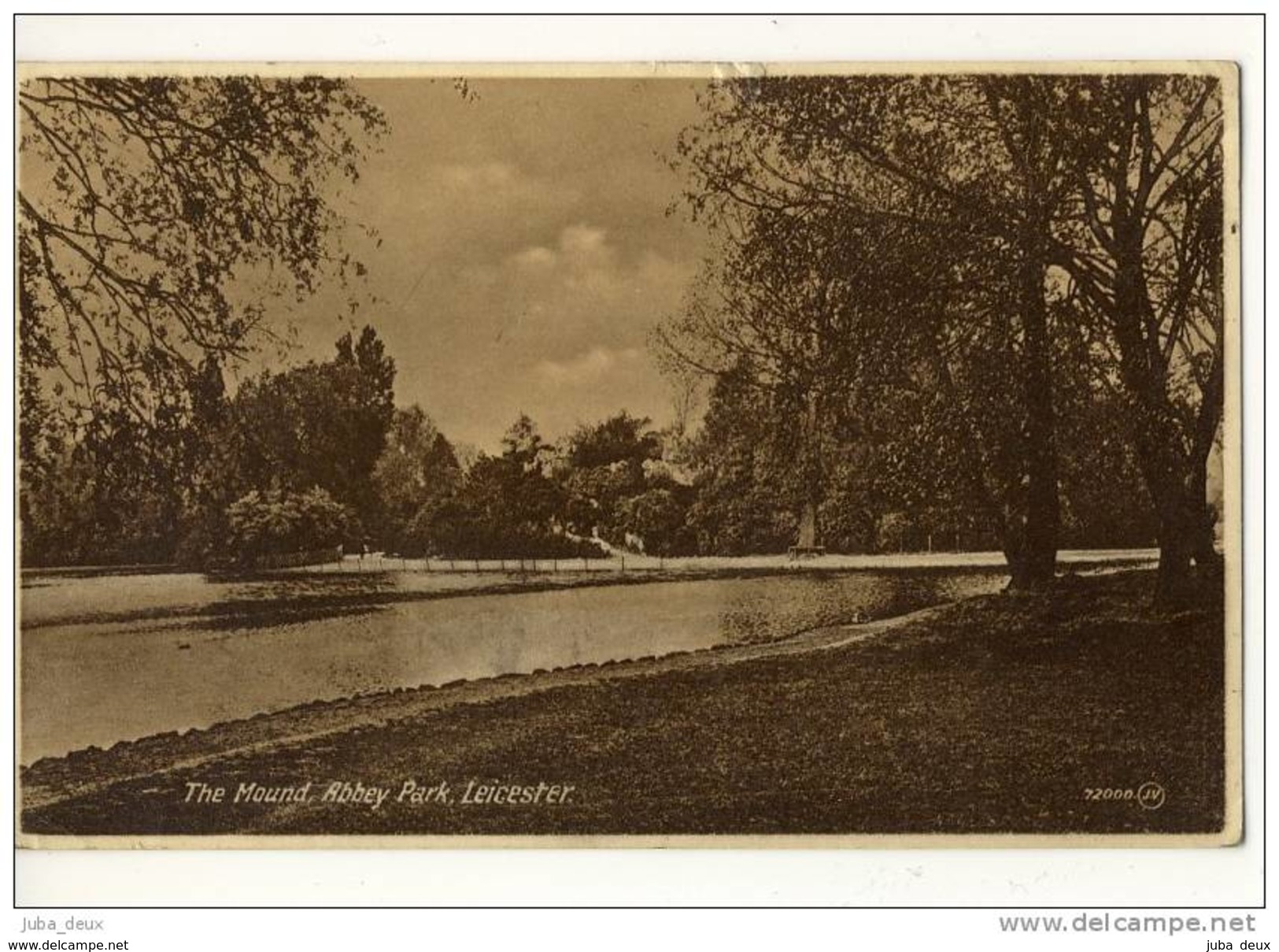 Leicester .  The Mound .  Abbey Park .  Beautiful Sepia Photo . - Leicester