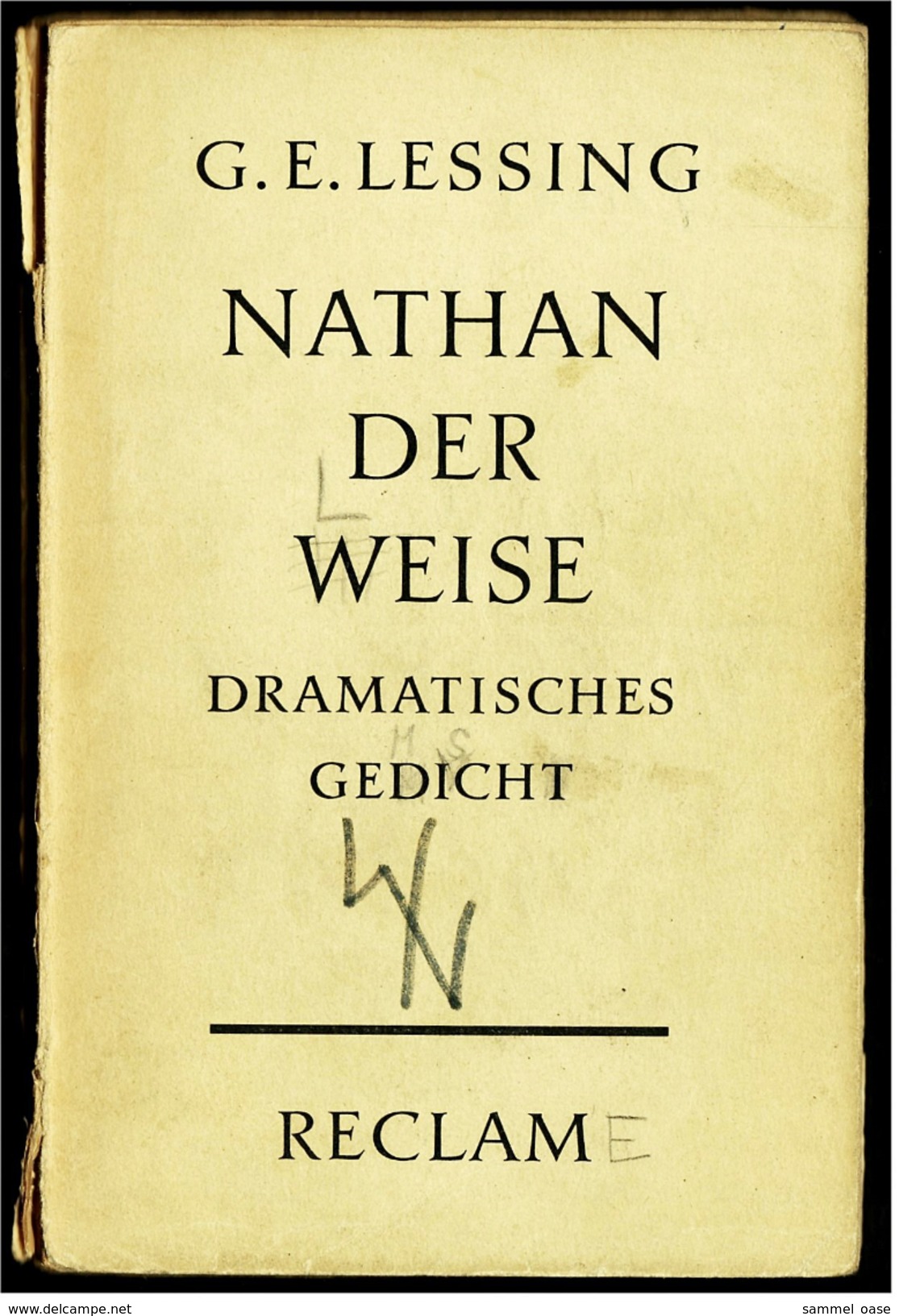 Reclam Heft  -  Nathan Der Weise  -  Von G.E. Lessing  -  1965 - Théâtre & Scripts